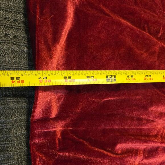 Bardot Claudette Mini Dress Deep Red Velvet Lolita Gothiclolita Holiday Party - Picture 8 of 13